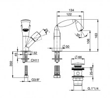 MONOMANDO LAVABO FOLD FLAMINIA